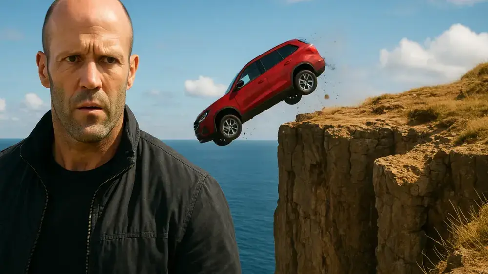 Jason Statham: Acidente Chocante no Penhasco Revelado!