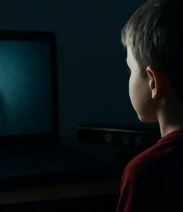 Atividade Paranormal 4 Henry Joost laptop Kinect Xbox crianças