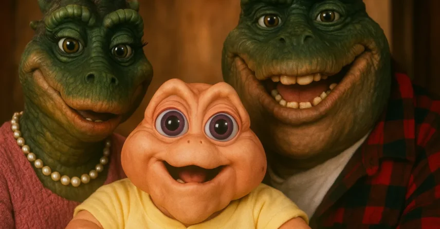 Família Dinossauros 1991 Jim Henson baby sincero TV sitcom