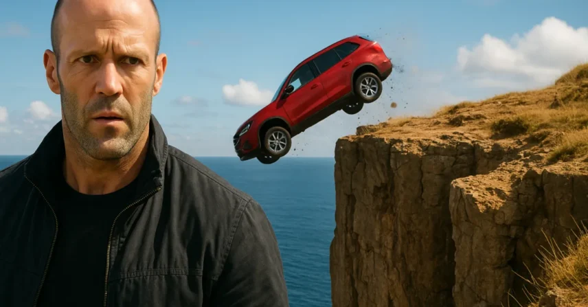 Jason Statham: Acidente Chocante no Penhasco Revelado!