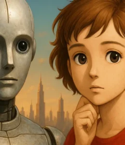 Metropolis Rintaro Osamu Tezuka robô futuro Tima filosofia