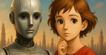 Metropolis Rintaro Osamu Tezuka robô futuro Tima filosofia