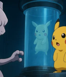 Pokémon Mewtwo Contra-Ataca Satoshi Pikachu clonagem 1998