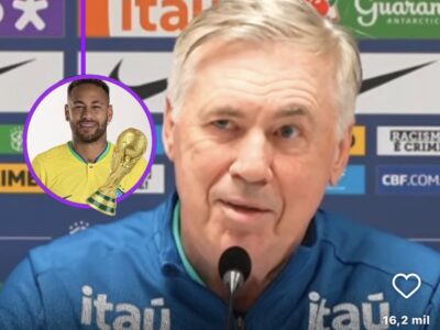 Neymar recusa grama sintética e perde chance com Ancelotti